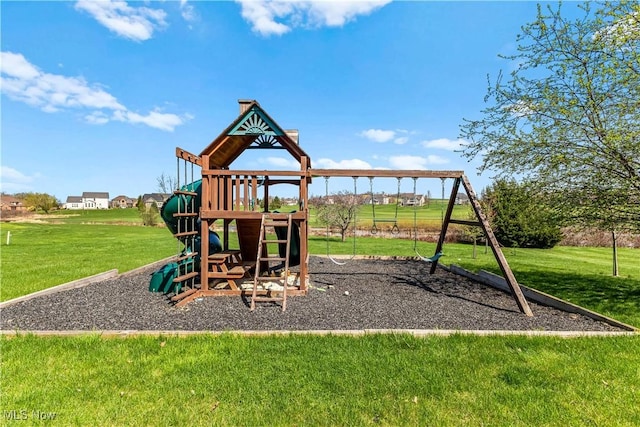 218 Canterbury Ct, Columbiana, OH 44408 - community playground with a lawn