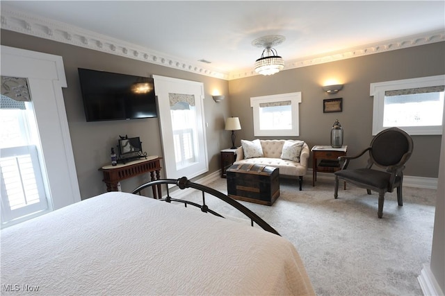 128 Center St, Milan, OH 44846 - bedroom with visible vents, baseboards, carpet flooring, and multiple windows