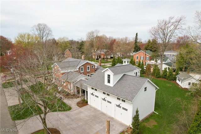 128 Center St, Milan, OH 44846 - bird's eye view with a residential view