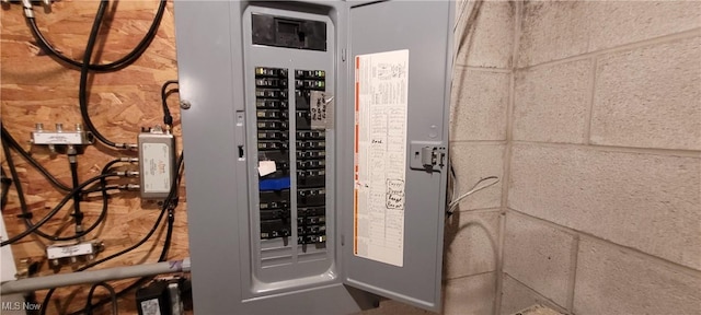 utility room with electric panel