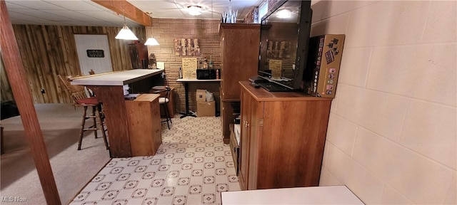 4209 Majorna Dr, West Salem, OH 44287 - indoor dry bar with wooden walls and light flooring