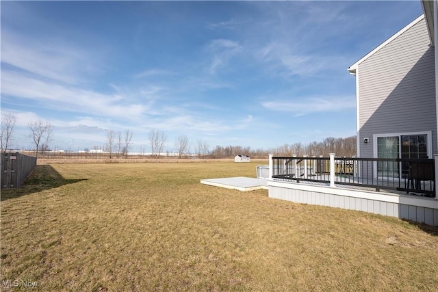 5454 Schueller Blvd, Sheffield Village, OH 44054 - view of yard with fence and a deck
