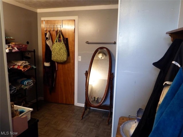 39 E Main St, Crooksville, OH 43731 - interior space with crown molding