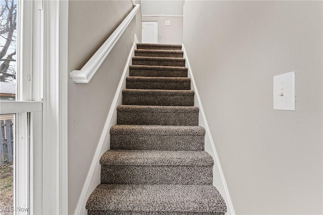 view of staircase