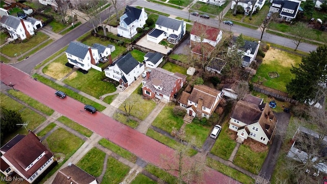 drone / aerial view featuring a residential view