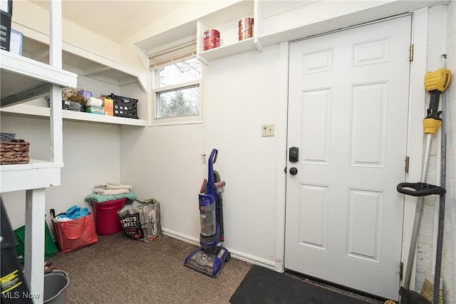 view of storage room