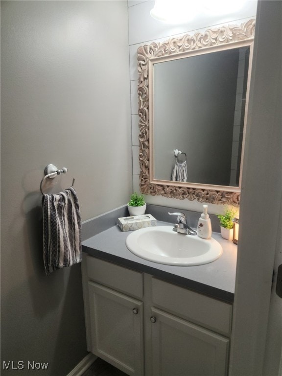bathroom featuring vanity