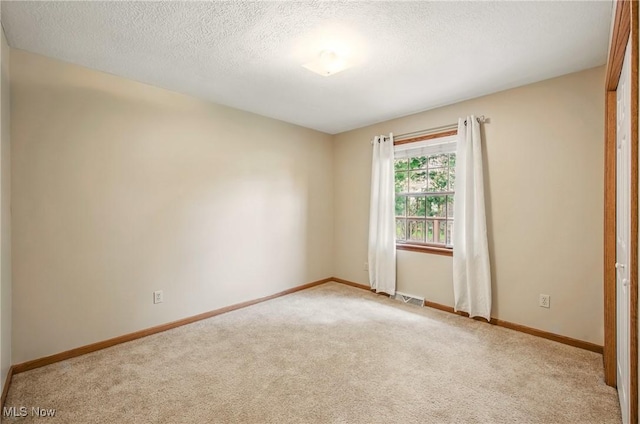 118 Woodland Trce, Cortland, OH 44410 - carpeted spare room with visible vents, baseboards, and a textured ceiling