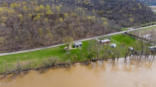 3020 State Route 376, Stockport, OH 43787 - birds eye view of property featuring a wooded view and a water view