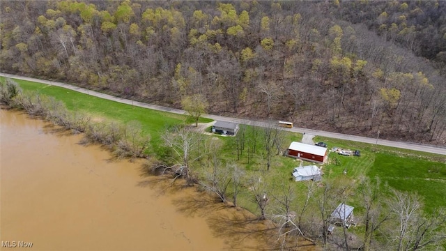 3020 State Route 376, Stockport, OH 43787 - drone / aerial view featuring a wooded view