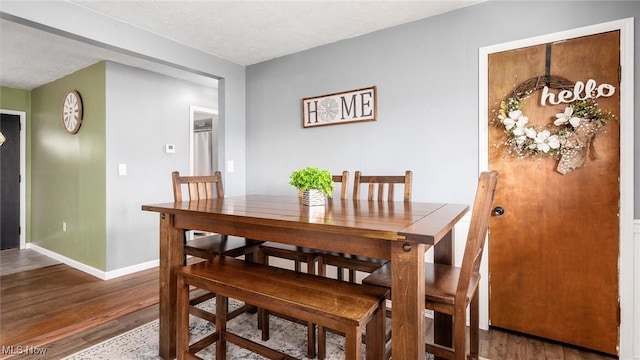 3020 State Route 376, Stockport, OH 43787 - dining space featuring wood finished floors and baseboards