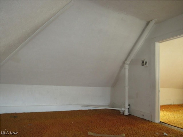 1831 Knowles St, East Cleveland, OH 44112 - additional living space with vaulted ceiling