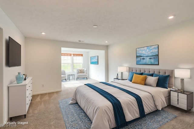 835-2 Dipper Ln, Aurora, OH 44202 - bedroom with light colored carpet and recessed lighting