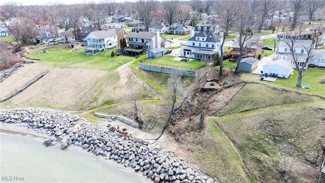aerial view of residential area