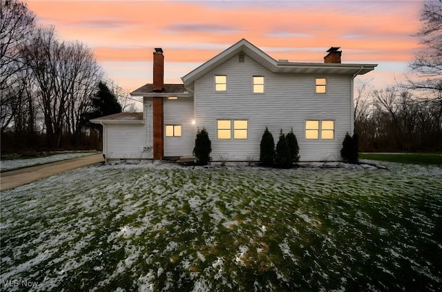 6232 S Ridge Rd W, Geneva, OH 44041 - view of front of home featuring a chimney