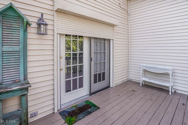 4989 Belden Park Dr NW, North Canton, OH 44720 - property entrance with a wooden deck