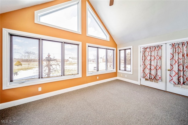 2457 Sheffield Rd, Jefferson, OH 44047 - unfurnished sunroom featuring vaulted ceiling