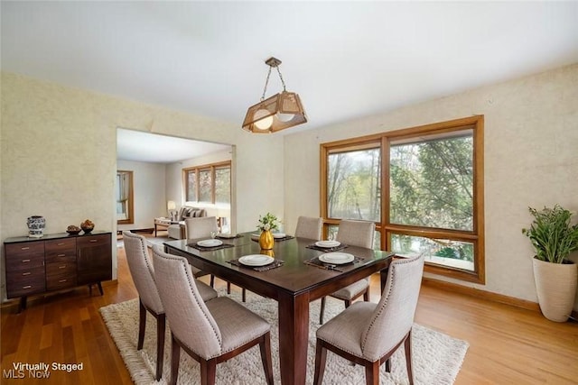 100 Crestwood Cir, Marietta, OH 45750 - dining area with wood finished floors and baseboards