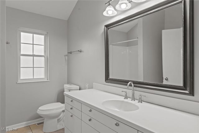 2484 Eaton Rd, University Heights, OH 44118 - full bathroom featuring vanity, toilet, healthy amount of natural light, and a shower