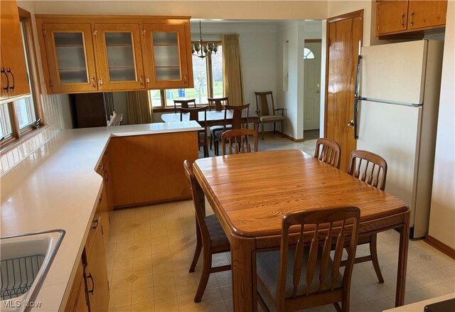 4830 Autumn Ln, Brooklyn, OH 44144 - dining room featuring a notable chandelier