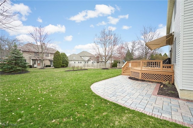 4339 Sierra Dr, Copley, OH 44321 - view of yard featuring a patio, fence, and a deck