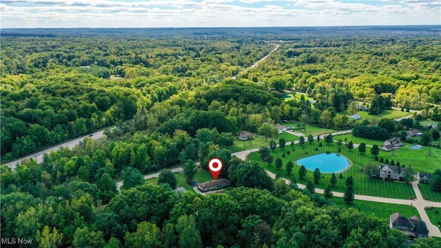 3035 Hamilton Rd, Medina, OH 44256 - aerial view with a wooded view