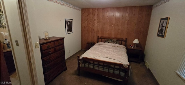 1352 Madison Ave, Lorain, OH 44053 - bedroom with wood walls and carpet floors