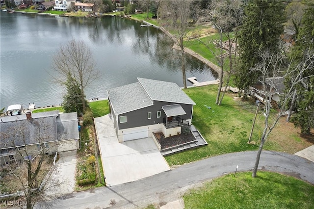 810 Point Dr, Akron, OH 44319 - drone / aerial view with a water view