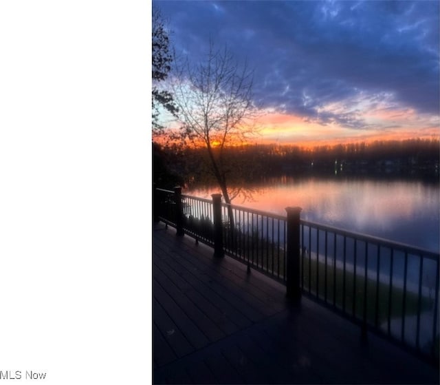 810 Point Dr, Akron, OH 44319 - exterior space with a water view