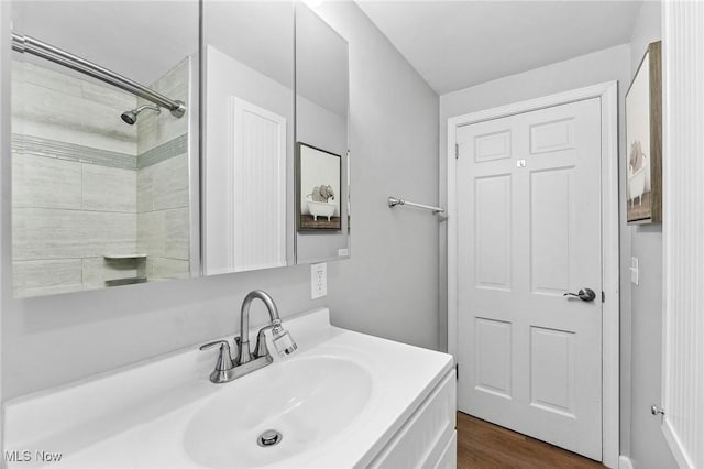 43 Hamilton Ave, Poland, OH 44514 - bathroom with wood finished floors and vanity