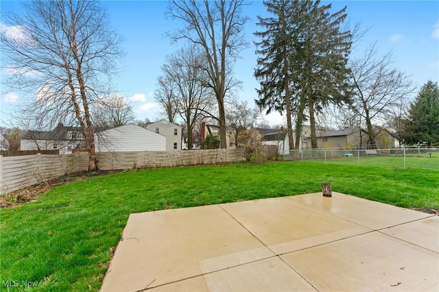 43 Hamilton Ave, Poland, OH 44514 - view of yard featuring a patio and a fenced backyard