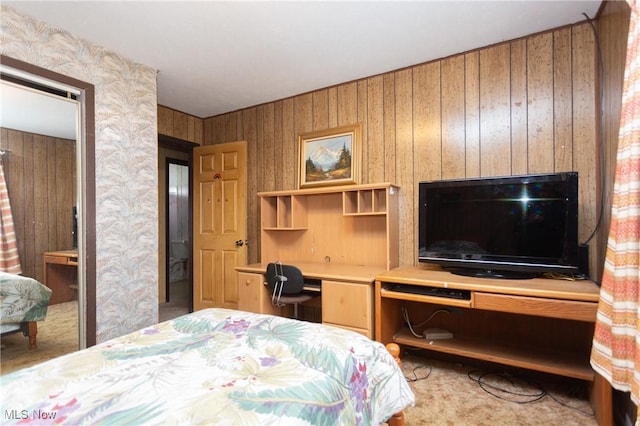 bedroom with carpet flooring