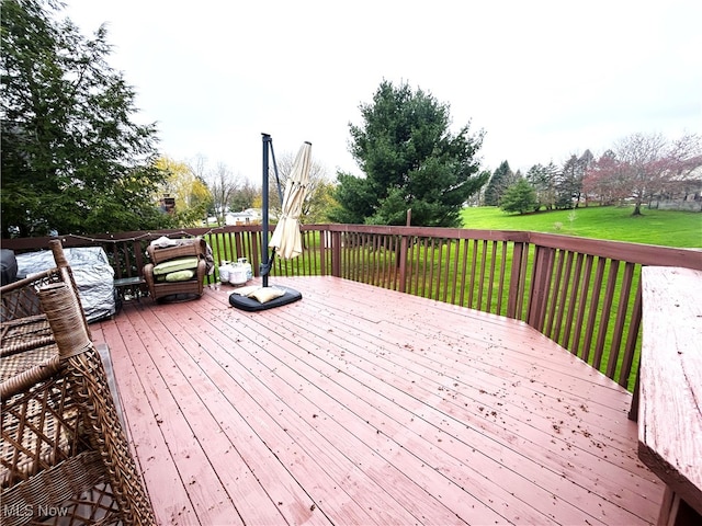 7366 Cromwell Dr, Solon, OH 44139 - wooden terrace featuring a yard