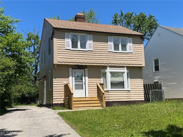 17207 Stockbridge Ave, Cleveland, OH 44128 - colonial house with a chimney