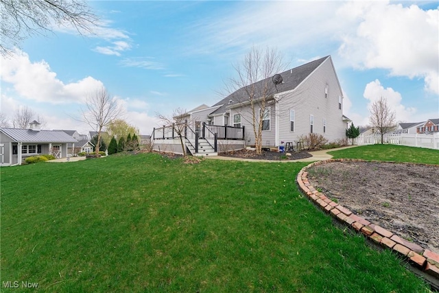4643 Pebble Creek Ct, Peninsula, OH 44264 - view of yard featuring a deck and a residential view