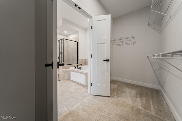 4643 Pebble Creek Ct, Peninsula, OH 44264 - spacious closet with light carpet