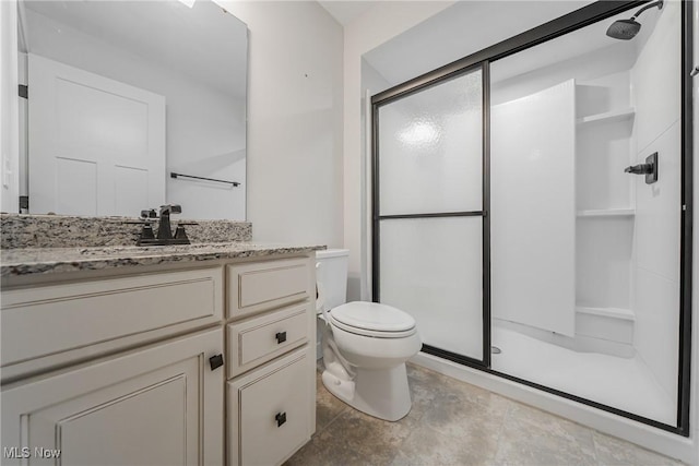 4643 Pebble Creek Ct, Peninsula, OH 44264 - full bath with a stall shower, vanity, and toilet
