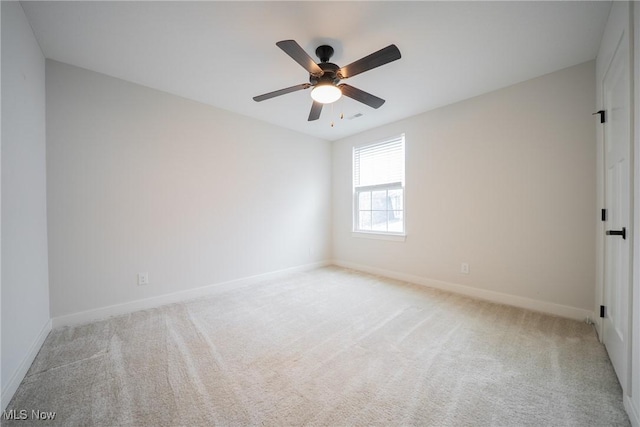 4643 Pebble Creek Ct, Peninsula, OH 44264 - unfurnished room featuring baseboards, carpet, and a ceiling fan