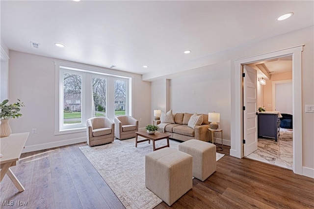20601 Shelburne Rd, Shaker Heights, OH 44122 - living room with wood finished floors and recessed lighting