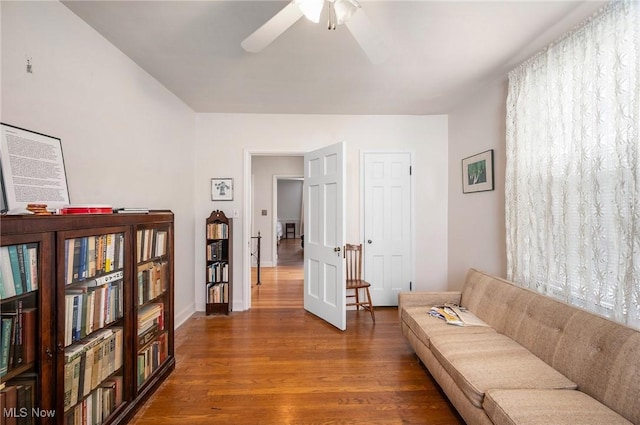 2691 Rocklyn Rd, Shaker Heights, OH 44122 - interior space with wood finished floors and ceiling fan