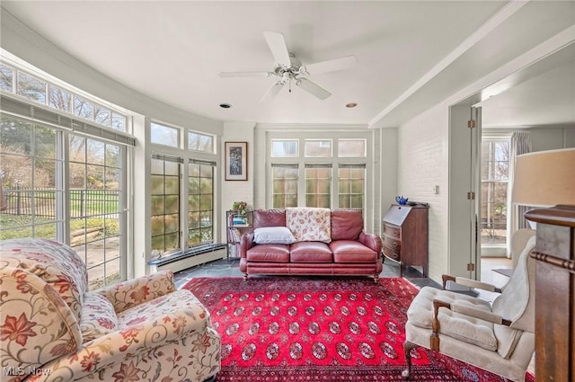2691 Rocklyn Rd, Shaker Heights, OH 44122 - sunroom / solarium with a baseboard heating unit