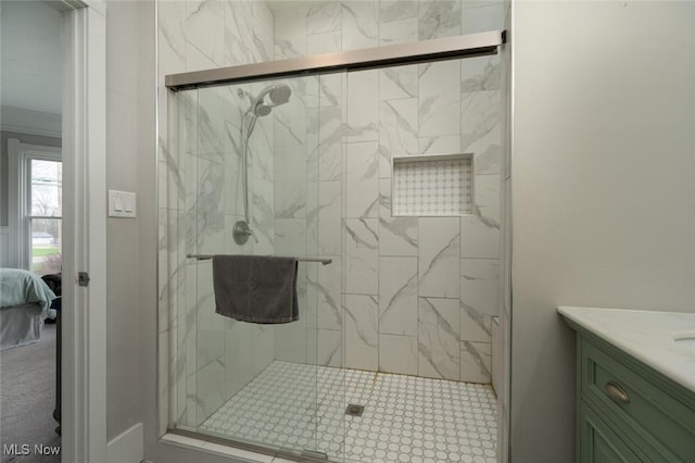 1733 State Route 303, Streetsboro, OH 44241 - full bath with a marble finish shower, vanity, and ensuite bathroom