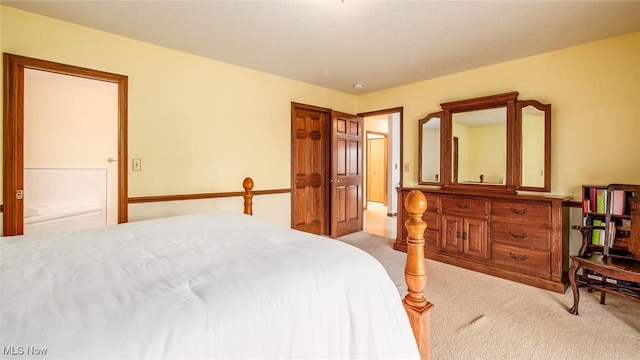 bedroom featuring carpet flooring