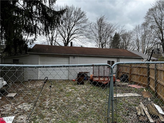 exterior space featuring fence