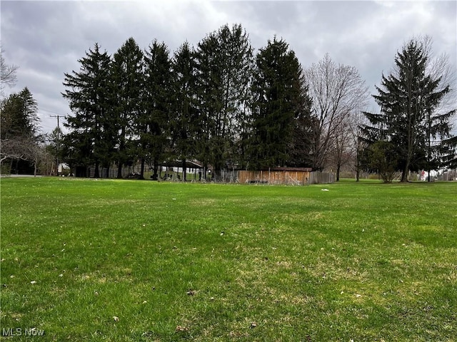view of yard