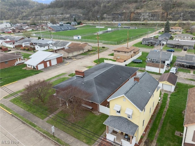bird's eye view featuring a residential view
