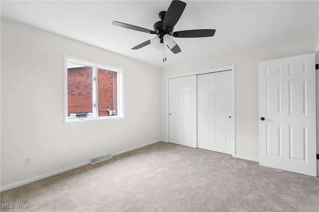 105 Garfield Way, Follansbee, WV 26037 - unfurnished bedroom featuring a closet, baseboards, visible vents, and carpet floors