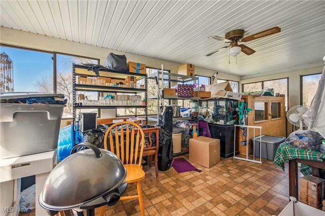 2262 Tanglewood Dr, Salem, OH 44460 - storage area with ceiling fan