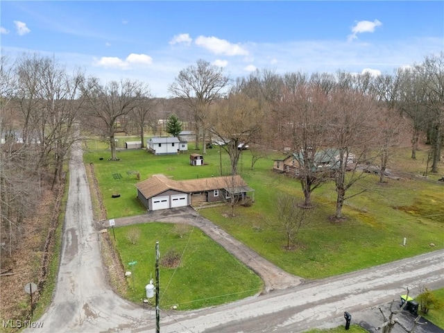birds eye view of property