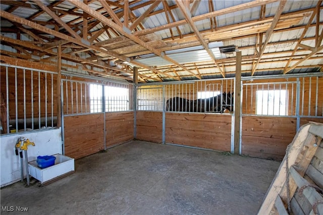 view of horse barn